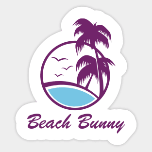 beach caydua bunny Sticker